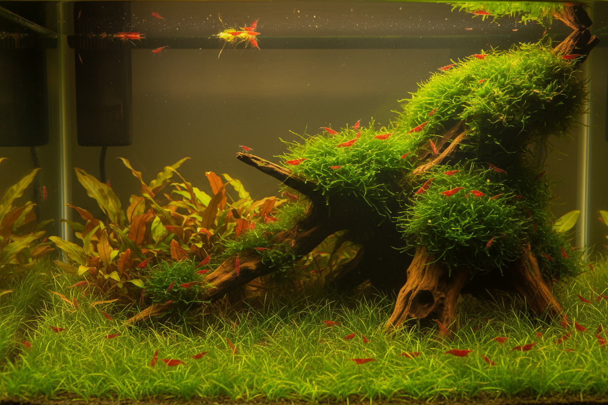 Plantenmixen voor garnalenaquaria