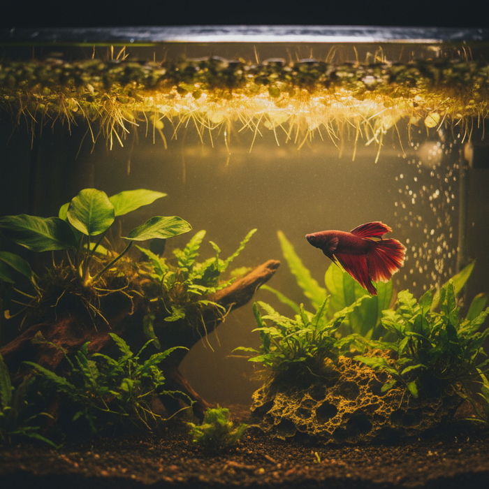 Beplant betta-aquarium voor beginners