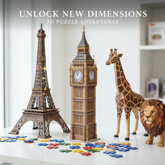 3D Puzzels: Van Beginner tot Expert - Ontdek de Cubic Fun Collectie