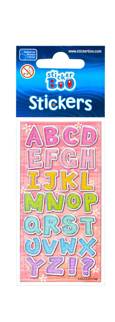 Sticker sheet Letters