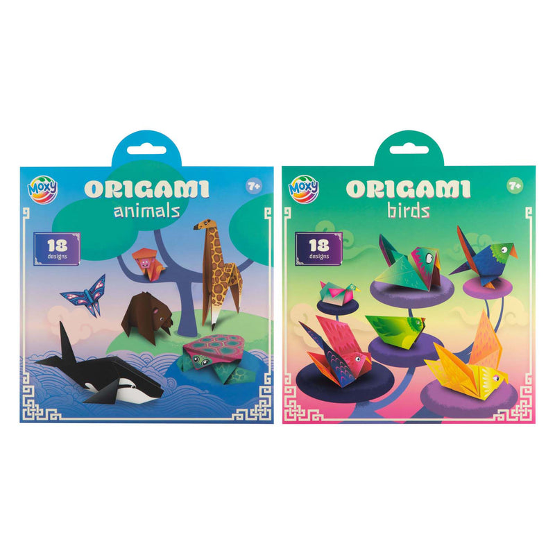 Origami 19,5 x 19,5cm - 12 Vellen en 18 Designs
