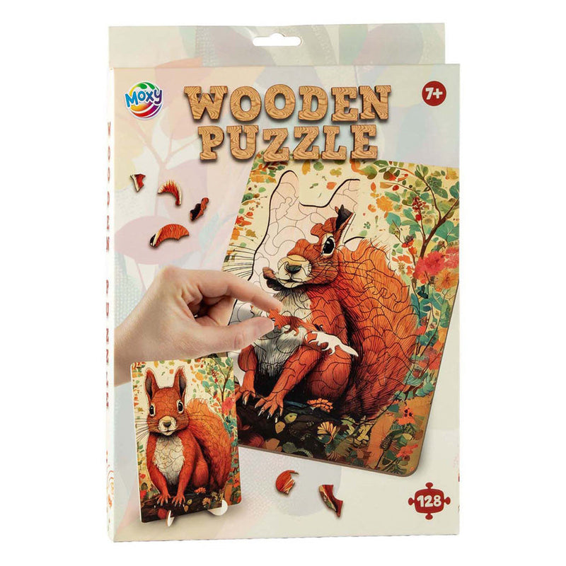 Wooden Puzzle Squirrel - Unique Shapes - 130 pcs.