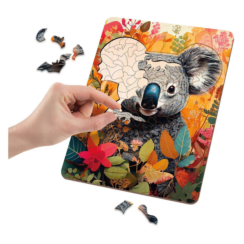 Wooden Puzzle Koala - Unique Shapes - 130 pcs.