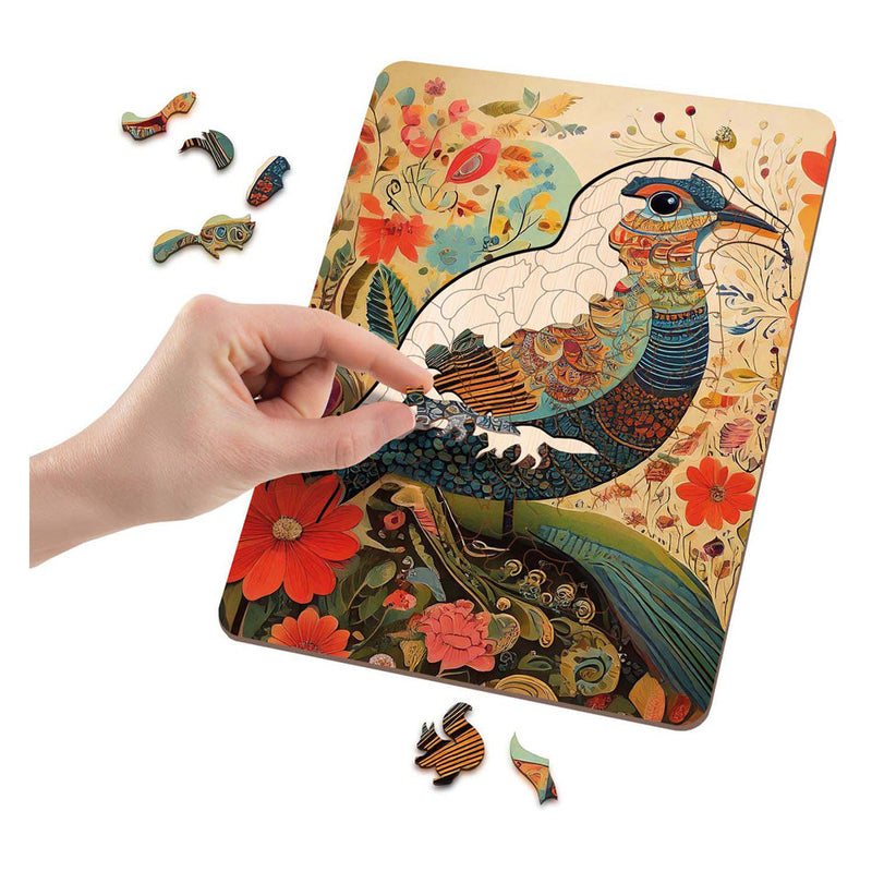 Wooden Puzzle Bird - Unique Shapes - 130 pcs.