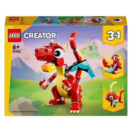 LEGO Creator 31145 Rode Draak verpakking 