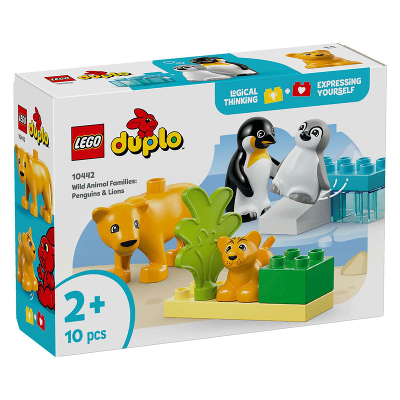 LEGO DUPLO Town 10442 Families Van Wilde Dieren: Pinguïns en Leeuwen