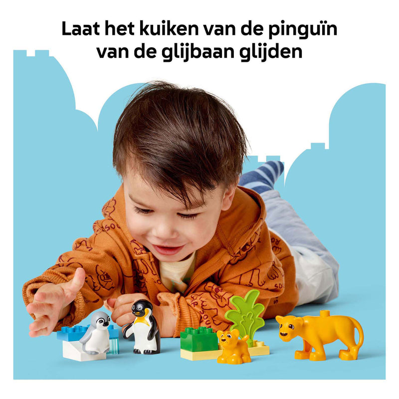 LEGO DUPLO Town 10442 Families Van Wilde Dieren: Pinguïns en Leeuwen