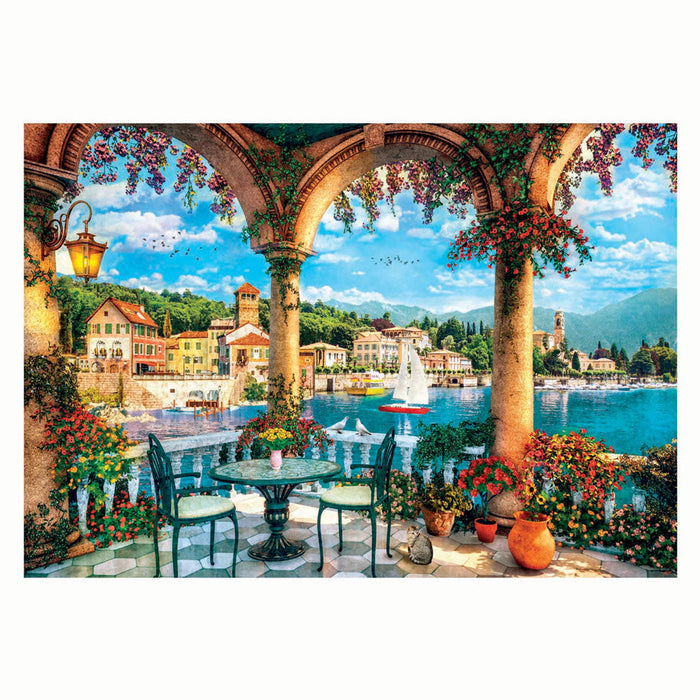 Clementoni Legpuzzel Kunstwerken Uitzicht op het Comomeer, 1000st.