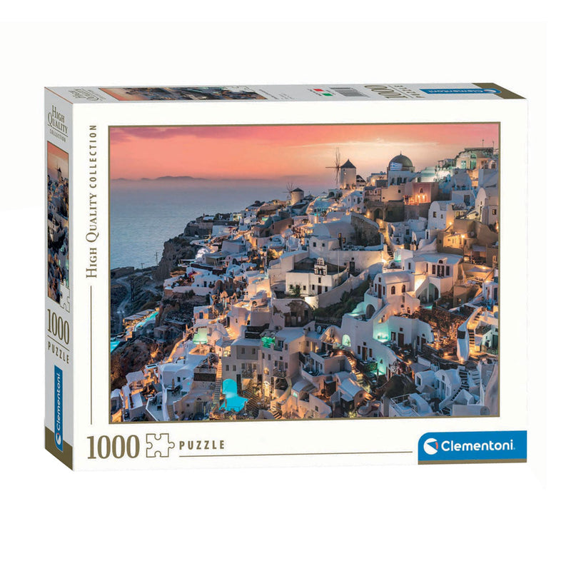 Clementoni Jigsaw Puzzle Shades of Santorini, 1000 pieces.