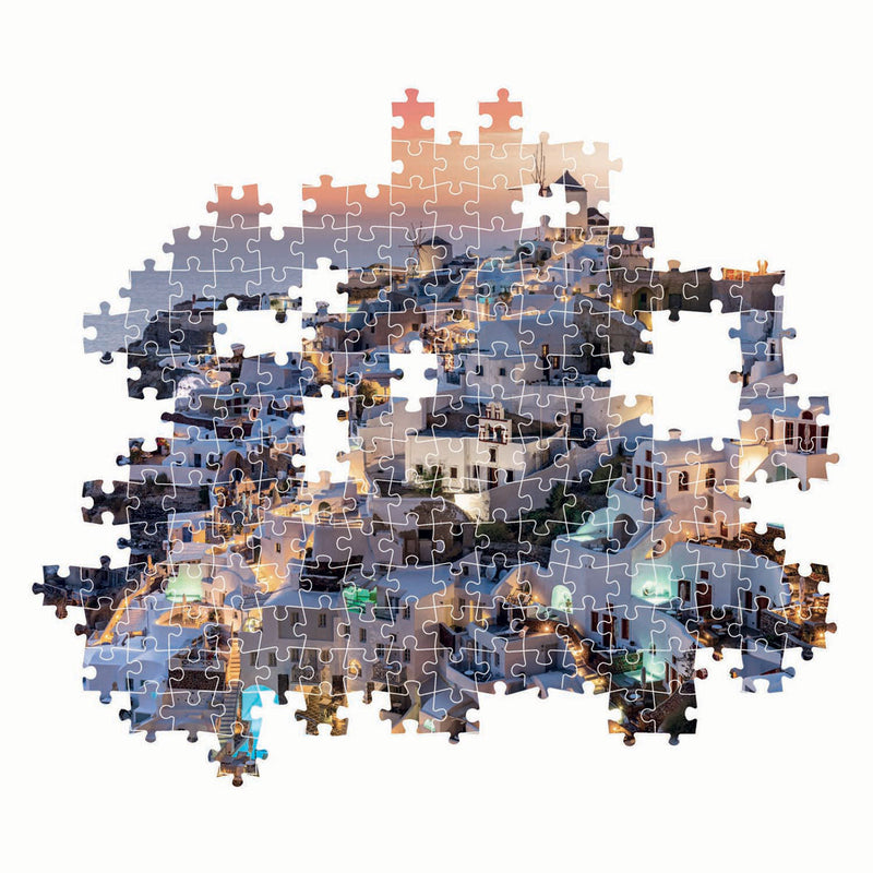Clementoni Jigsaw Puzzle Shades of Santorini, 1000 pieces.