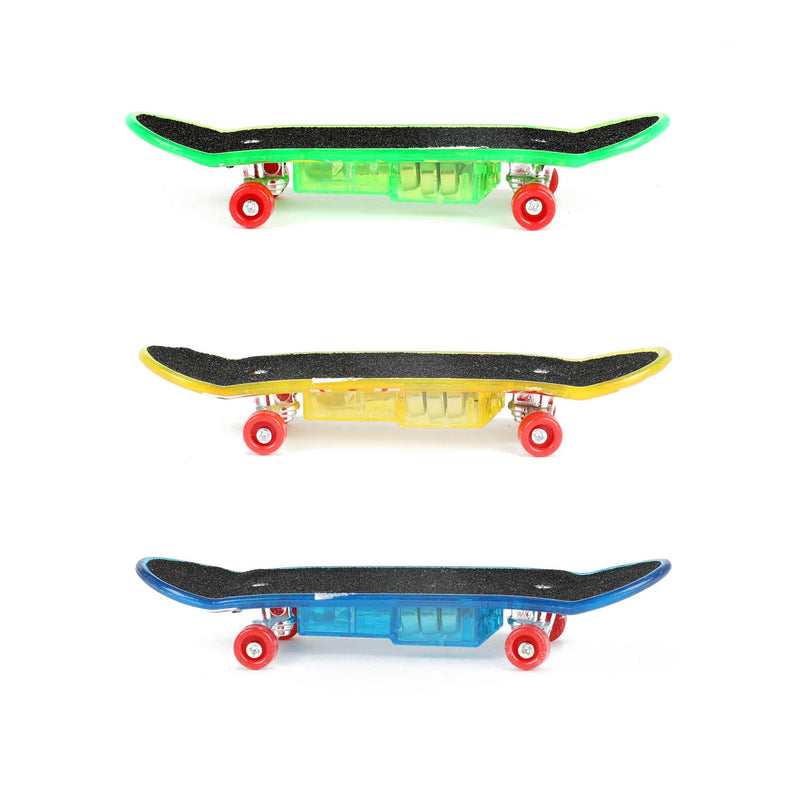 Fingerskateboard mit Licht und Ersatzrädern