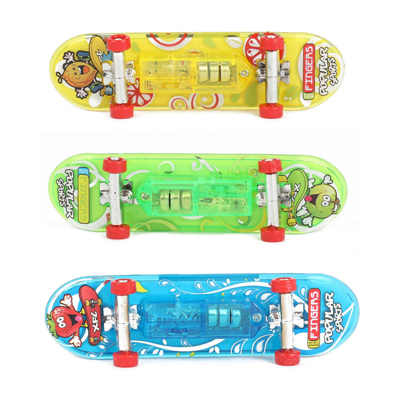 Fingerskateboard mit Licht und Ersatzrädern