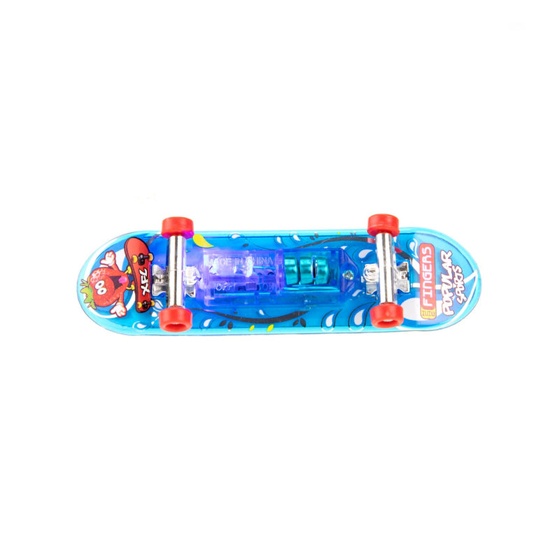 Fingerskateboard mit Licht und Ersatzrädern