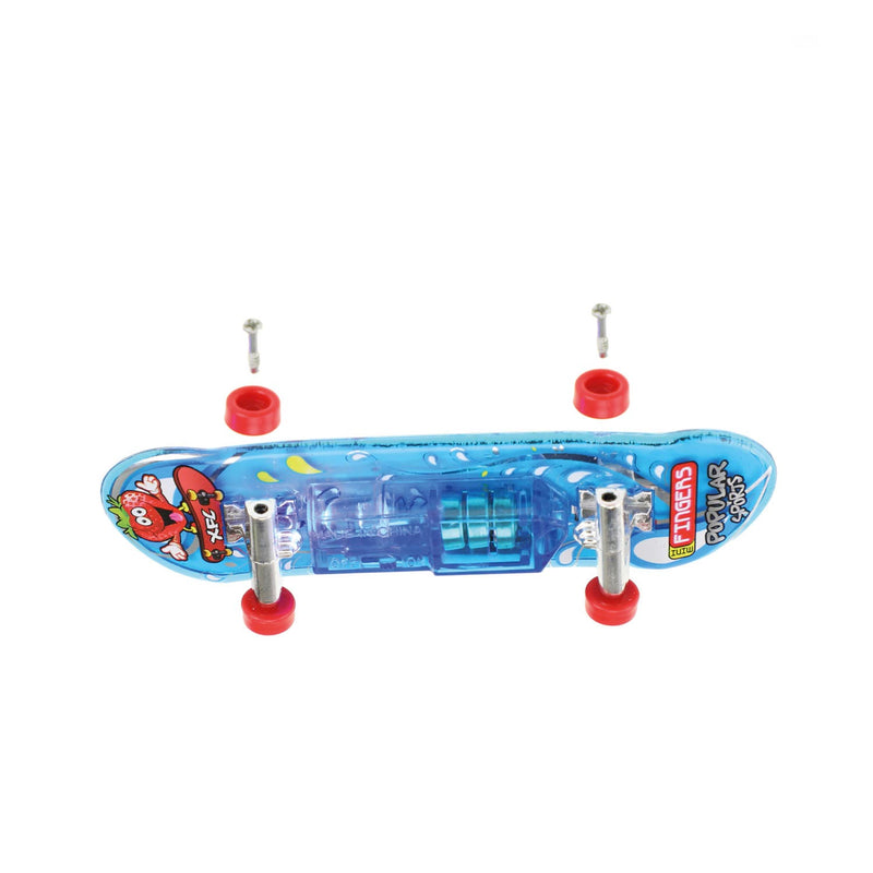 Fingerskateboard mit Licht und Ersatzrädern