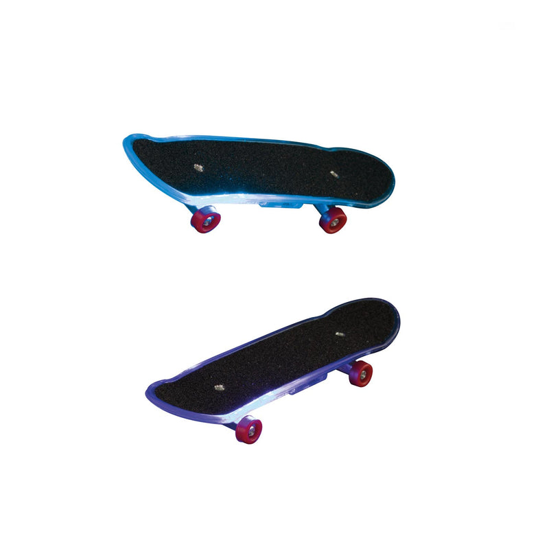 Fingerskateboard mit Licht und Ersatzrädern