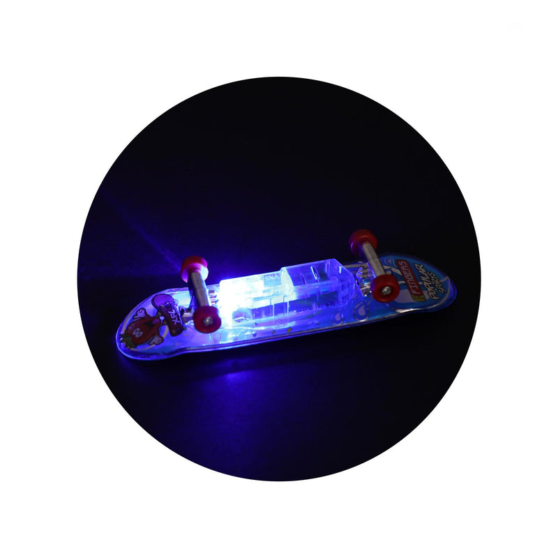 Fingerskateboard mit Licht und Ersatzrädern