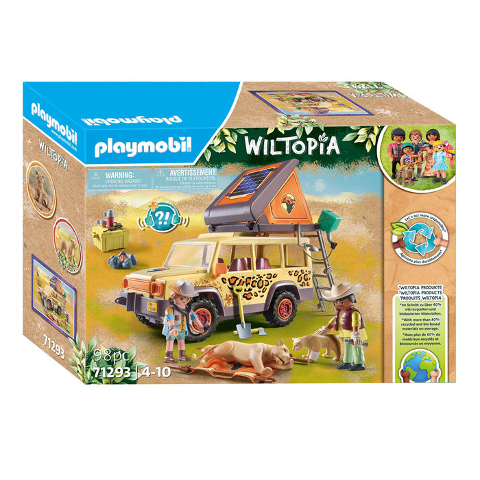 Playmobil Wiltopia met de Terreinwagen bij de Leeuwen - 71293