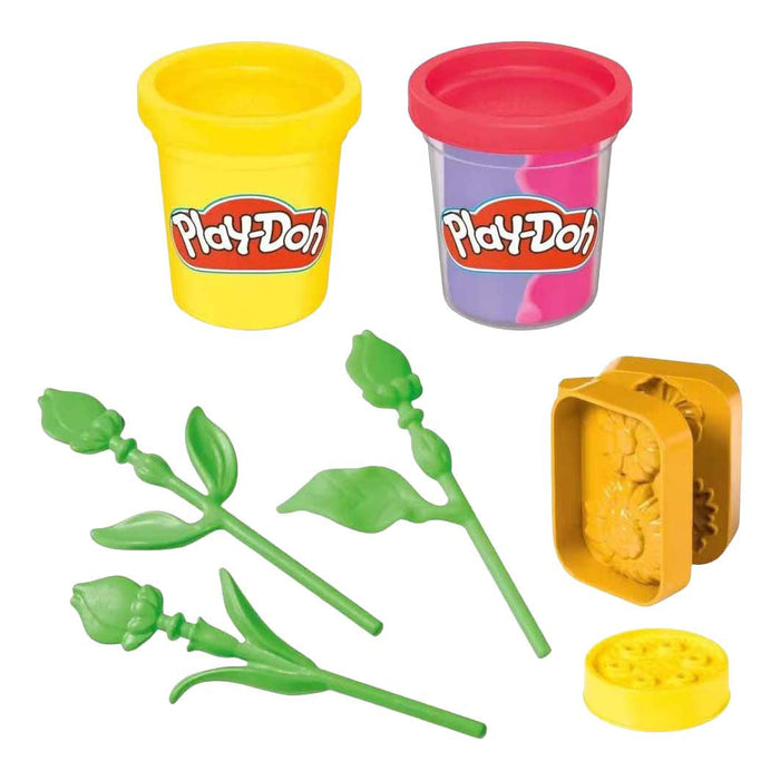 Play-Doh Lil Flowers Zonnebloemen en Madeliefjes - 2 Kleipotjes