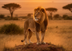 African Lion Magnet