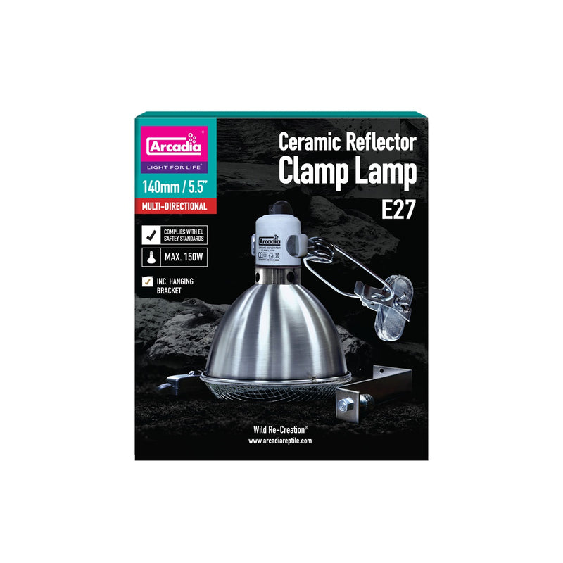 Arcadia Ceramic Reflector Clamp Lamp E27