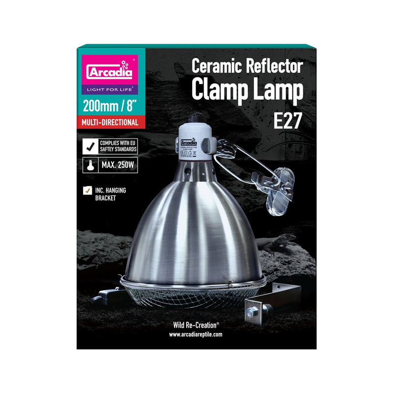 Arcadia Ceramic Reflector Clamp Lamp E27