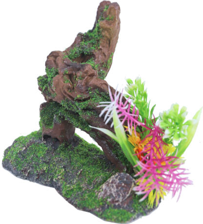 Boon Aqua Deco Boomstronk met Mos en Plant