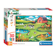 Clementoni Legpuzzel Super Color The Animal Farm verpakking