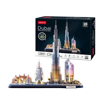 Cubic Fun 3D puzzle City Line Dubai LED