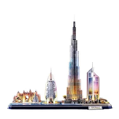 Cubic Fun 3D puzzle City Line Dubai LED