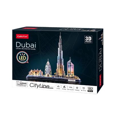 Cubic Fun 3D puzzle City Line Dubai LED