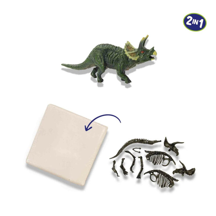SES Dino en skelet opgraven 2 in 1 – Triceratops