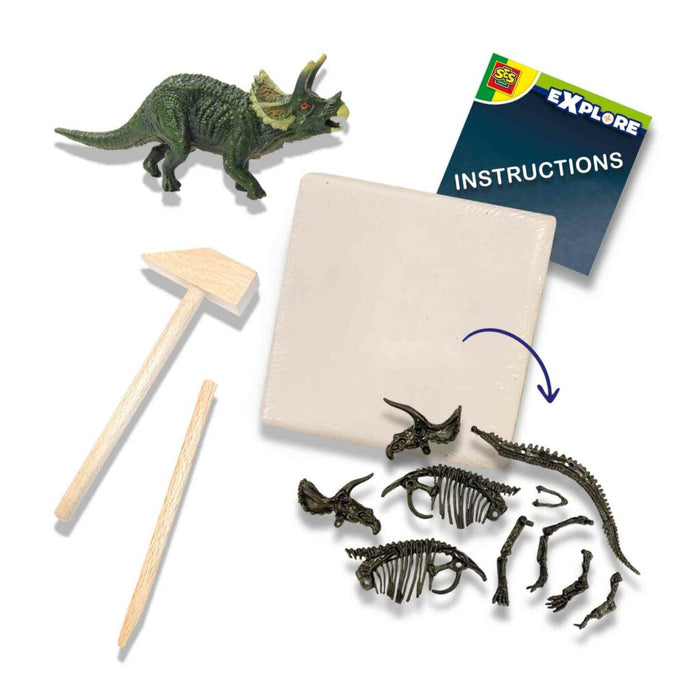 SES Dino en skelet opgraven 2 in 1 – Triceratops