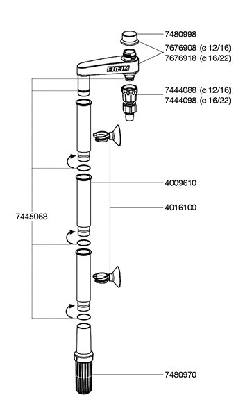 Eheim Installatieset 1 tekening