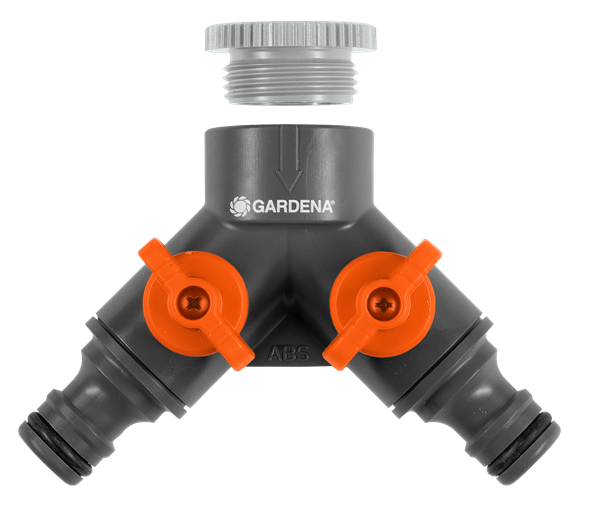 Gardena 2-weg ventiel 1/2'' - 3/4''