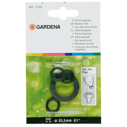 Gardena Rubberringen setje