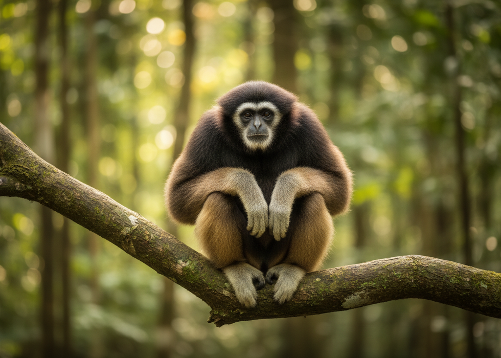 Gibbon magneet – Aziatische Wildlife