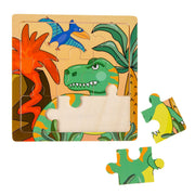 Houten Puzzel groen