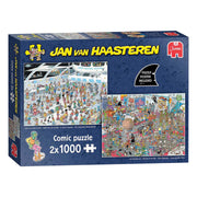 Jan van Haasteren Legpuzzel - Geef ons de ruimte & Net als in de film - 2x1000st