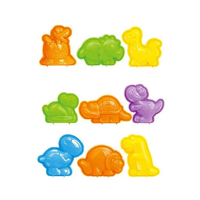Kleiset met 2 Dinovormen en Tool - 3 Kleuren Klei