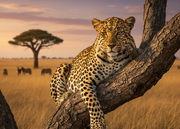 Leopard Magnet