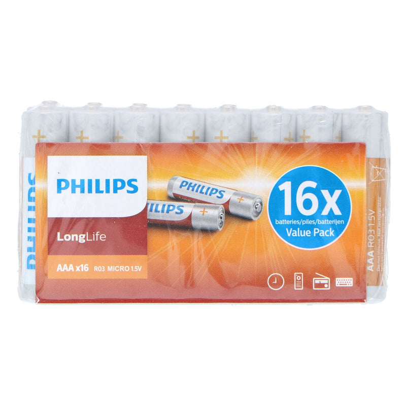 Philips Longlife AA Batterij 16x
