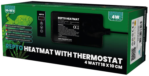 Repto Heat Mat with Thermostat 4 watt 18x10 cm