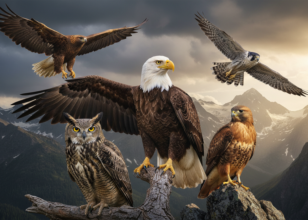 Roofvogels magneetbundel