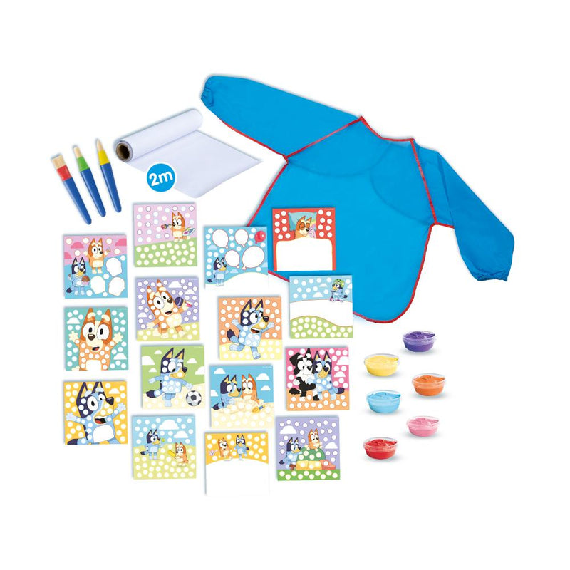 SES Bluey - Vingerprint verf creaties mega set