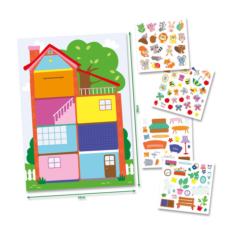 SES Mijn eerste poster met stickers - Huis