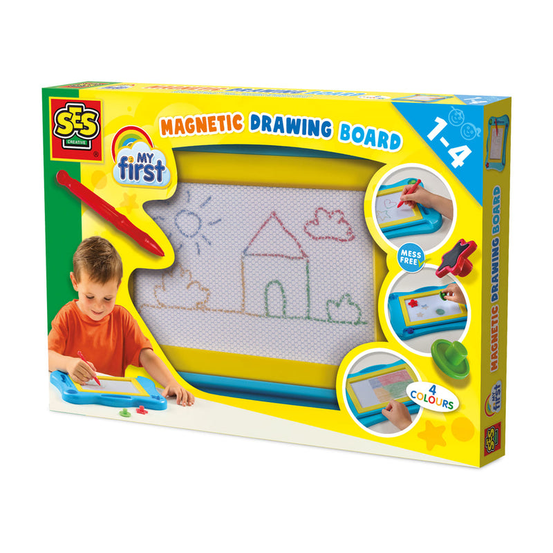 SES My first - Magnetisch tekenbord 4 kleuren