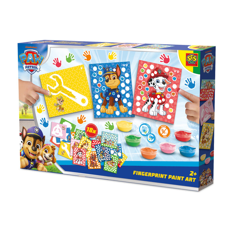 SES Paw Patrol - Vingerafdruk verf kunstwerk