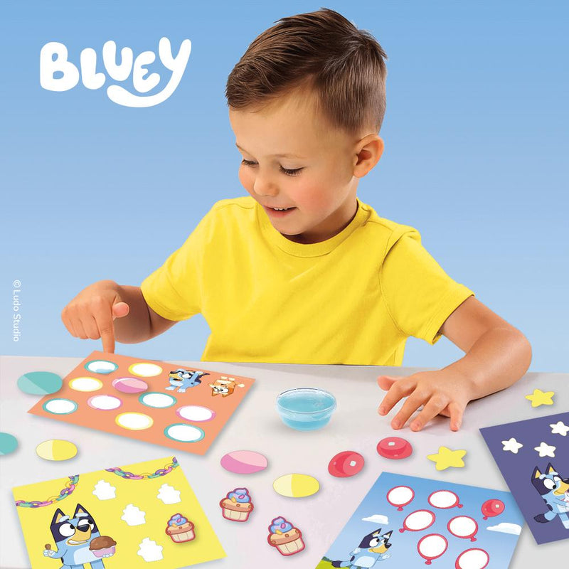 SES Bluey - Vormen plakken