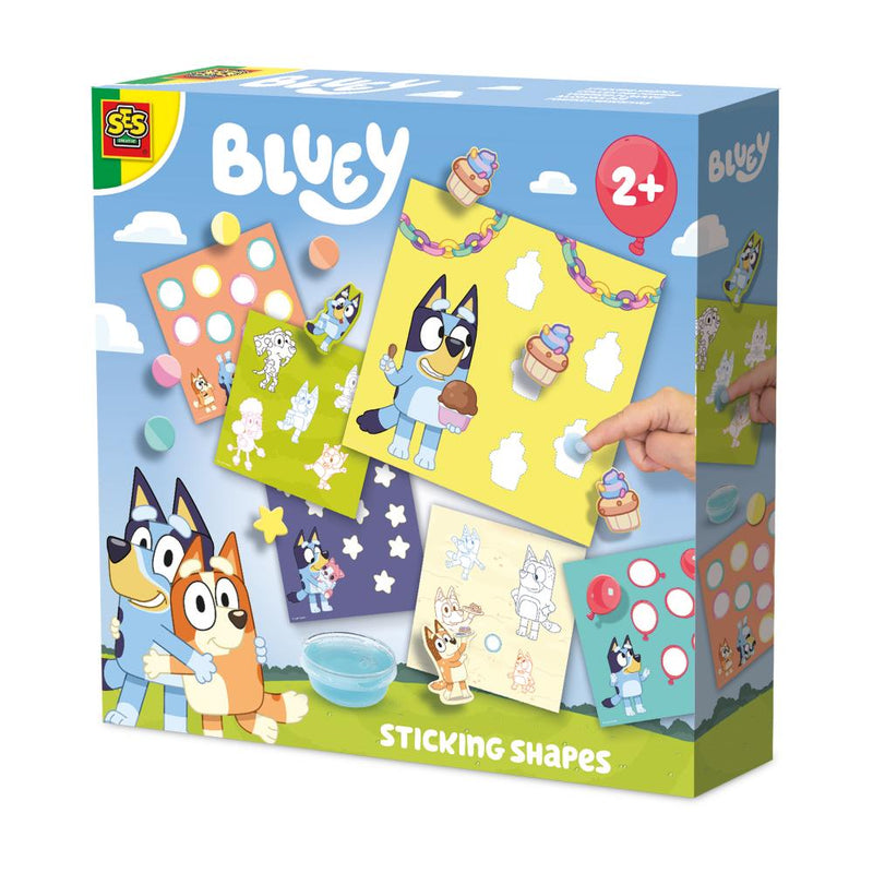 SES Bluey - Vormen plakken