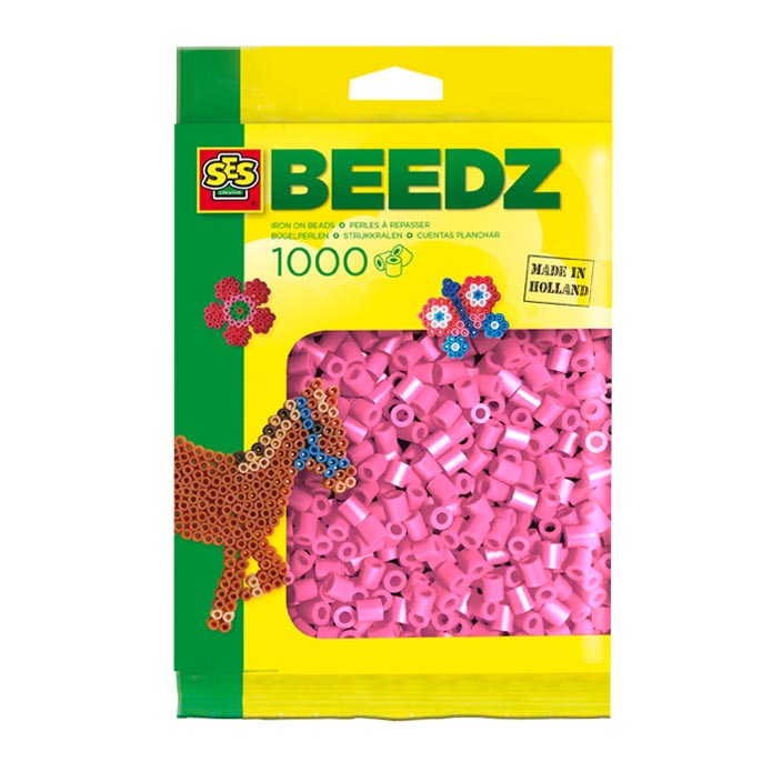SES Strijkkralen 1000 roze